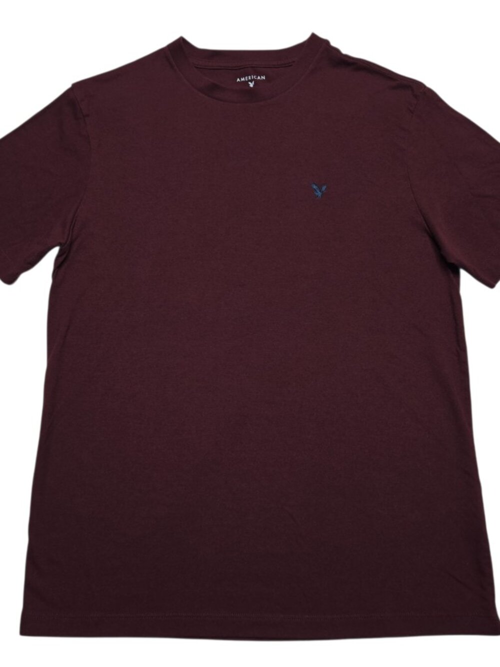 American Eagle Shirt Womens Small Red Burgundy Short Sleeve Super Soft Top